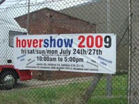 Walking around at the 2009 Hovershow - Banner for the show outside HMS Daedalus (James Rowson).